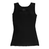 Camiseta Base Acolchada Cuello Cuadrado Sensación de Segunda Piel Zeriluna, Suave y Cómoda al Tacto, Ligera y Transpirable, Camiseta sin Mangas para el Día a Día Amigable con la Piel
