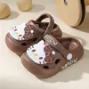 Zapatos Croc para Niños Verano Niñas para Jugar Antideslizantes de Punta Cerrada Sandalias de Playa para Bebé Lindos Accesorios de Gato Venta al por Mayor