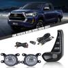 Adecuado para Toyota 20/21 nuevo helax REVO conjunto de luz antiniebla LED frontal lámpara de circulación diurna modificada lámpara de parachoques