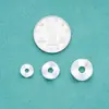 Plata de Ley S925 Pulsera de Cristal con Abalorios Separadores Ondulados Trenzada Collar Accesorios DIY Hechos a Mano Cuentas Separadoras