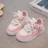 Zapatos Casuales para Niños Niñas Deportivos de Algodón de Dos Capas Con Terciopelo Adicional Nuevo Estilo Otoño 2025 Zapatos de Plataforma Blancos de Princesa para Niñas
