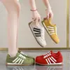 Zapatos casuales con estilo, diseño retro simple a rayas para niñas a la moda, nuevos zapatos de entrenamiento versátiles estilo alemán para niñas, primavera y otoño 2026