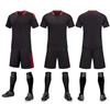 Uniforme de futebol de equipe de alunos do ensino fundamental e médio, camisa de treinamento esportivo infantil, terno de manga curta para adultos, camisa de treinamento do clube