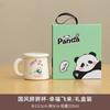 Taza de Agua de Cerámica de Panda con Tapa, Taza de Té con Filtro, Taza de Regalo de Dibujos Animados para Oficina en Casa, Logo Personalizado, Nuevo Estilo Chino