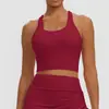 Sujetador Deportivo de Color Sólido Europeo y Americano Ropa Interior con Almohadillas en el Pecho Espalda Cruzada Chaleco Sujetador Casual Ropa de Yoga Top de Fitness de Secado Rápido