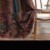 Le Xuan show cortina terminada venta al por mayor jacquard girasol no perforada dormitorio semi-sombreado fabricantes de cortinas de algodón y lino