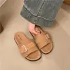 Sandalias Birkenstock de lino retro para mujer, calzado de verano para exteriores, nuevas sandalias casuales antideslizantes de suela gruesa versátiles 2026