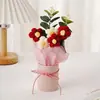 Regalo de Día de las Madres y Día del Maestro: Ramo de Hilo Tejido DIY Regalo en un Cubo Abrazo