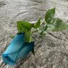 Flor Artificial Única de Flanela Bud Material para Casamento Auditório Buquê de Rosas Sala de Estar Chão Flor Falsa Flor para Segurar da Noiva