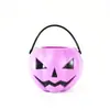 Herramientas de dulces de Halloween para niños con múltiples combinaciones, mini cubo de azúcar de plástico portátil, cubo pequeño de calabaza y calavera