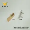 Hebilla de marca en blanco Dorado Claro accesorios para equipaje hebilla decorativa rectangular hebilla de hardware accesorios hebilla de señal