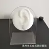 Modelo de ouvido de silicone simulação orelha humana piercing piercing tatuagem exposição de exercícios brincos brincos rack de exposição de joias
