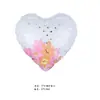 Globo de aluminio nuevo transfronterizo de 17 pulgadas con forma de corazón de San Valentín, Tanabata, boda, fiesta festiva, decoración, gas