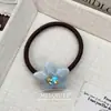 Corea del Sur Nuevo Estilo Alta Calidad Elegante Amor Brillo Flor Cuerda para el Cabello Simple Versátil Payon Cuerda para la Cabeza Tendón de Goma Accesorios para el Cabello