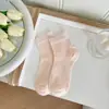 Meias Versáteis de Malha para Primavera e Verão Femininas com Laço Estilo Ballet Miu Meia-Calça Respirável Longa Branca Tendência