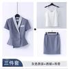 Conjunto de Traje Profesional para Mujer, Primavera y Verano, Adecuado para Joyerías, Recepcionistas de Hotel, Ropa Formal, Uniformes de Trabajo para Tiendas 4S, Viajes de Negocios