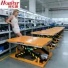 Hoular buena tracción HW1003 plataforma elevadora tijera simple tijera doble 1 tonelada fija plataforma elevadora eléctrica elevación