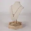 Estante para Joyas de Cuello para Retrato Yijia Estante Multifuncional Retro para Exhibición de Joyas Estante de Almacenamiento para Joyas Collares Pendientes Anillos