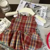 Conjunto Elegante de Verano para Niña 2026 Nuevo Estilo Coreano Moda para Bebé Top de Tirantes Set de Pantalones Cortos de Mezclilla