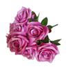 Flores artificiais 9 rosas flores artificiais buquê falso Dia dos Namorados casamento decoração de casa flores falsas
