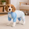 Roupa protetora para cães para uso externo, calça à prova de poeira para cães pequenos como Teddy e Bichon, impermeável e à prova de urina para passear com cães