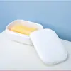 Saboneteira Japonesa Selada com Tampa Caixa de Sabonete Criativa para Viagem Portátil Banheiro Drenante Suporte para Sabonete Facial Armazenamento Suporte para Sabonete