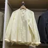 Pedido Diario~Camisa Casual Suelta de Manga Larga con Cuello Redondo de Color Sólido Versátil Top Chaqueta para Mujer de Primavera Sy467205