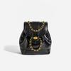 Mochila Mini Pequena Estilo Verão Niche 2025 Corrente de Fragrância Feminina Blogger Estudante Couro Encerado a Óleo Bolsa de Ombro