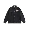 Nueva Chaqueta de Mezclilla Retro Japonesa con Insignia para Hombre de Primavera y Otoño, Chaqueta Casual de Moda Estilo Callejero Americano