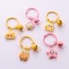 Llavero de caricatura de galleta colgante para funda de teléfono diy colgante para funda protectora de airpods adornos para funda de auriculares llavero
