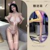 Lingerie Sexy Gato Paixão Conjunto de Três Peças Uniforme Sem Tirar Tentação Pajamas de Sedução Conjunto Coelho Aberto