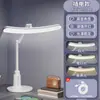 Nueva lámpara de escritorio LED para estudiantes, luz de estudio que protege los ojos, lámpara de lectura plegable para mesita de noche para dormitorio, recargable, temporizador inteligente, luz nocturna