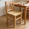 Taburete pequeño para uso doméstico, taburete infantil con respaldo, taburete bajo de madera maciza, banco de madera, silla engrosada para sala de estar, adecuado para adultos y niños pequeños