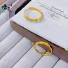 Anillos Populares de Flor de Rosa para Mujer en Varios Estilos, los Mismos Modelos que los de las Joyerías, Anillos Modernos de Latón Chapado en Oro, Suministro al por Mayor