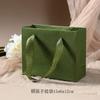 Bolsa de papel verde vintage pequena bolsa de mão joias bolsa de armazenamento de joias caixa de presente saco de papel especial pode ter o logotipo impresso