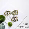 Acessórios para Joias DIY Materiais Artesanais Fabricante Atacado 25*22mm Acessórios de Borboleta Que Podem Ser Embutidos com Diamantes Pingentes de Colar