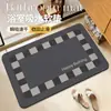 Alfombra de Piso Absorbente para Baño de Cuadros Simples Alfombra de Baño para Tocador de Baño Alfombra de Baño de Lodo Diatomeas Antideslizante