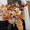 Flores Artificiais, Buquês de Flores Artificiais, Decorações para Sala de Estar, Enfeites de Mesa, Decoração para Casa, Flores Artificiais Estilo Chinês Vintage, Arranjos em Vasos, Estilo Wabi-Sabi
