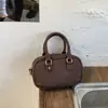 Bolsa de Mão com Textura Retrô Pequena Tote Bag para Mulheres 2026 Novo Estilo Simples Pequena Quadrada Versátil Bolsa de Ombro Transversal Bolsa para Celular