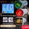 Novo AD16-22DSV mini display digital cabeça do medidor de tensão CA 60-500V indicador universal abertura 22mm