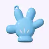 Nuevos Guantes de Mickey Infantiles Creativos Hechos a Mano DIY Accesorios para Collares Aleación Pequeños Accesorios Materiales para Joyería Mayoreo