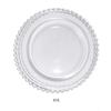 Nordic Gold Bead Glass Plate Creative Household Grande Redonda Galvanoplastia Dot Plate Fruit Plate Western Dining Mat Plate Tableware Atacado