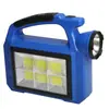Luz de Trabalho Portátil Forte Alimentada por Energia Solar Lanterna Ultra Brilhante Holofote Recarregável Iluminação de Barraca de Feira Noturna Luz de Acampamento