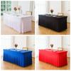 Funda de mesa elástica personalizada de fábrica funda de mesa de cóctel funda de mesa rectangular elástica para reuniones al aire libre mantel elástico para mesa