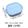 Fiambrera de Silicona Fiambrera para Calentar en Microondas para Trabajadores de Oficina Caja de Almacenamiento para Cocina Juego de Fiambreras Cuadradas