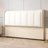 Cabecero Modelo Nuevo 2026 con Tapicería Suave, Diseño Simple de Madera Maciza de Pie Integrado, Respaldo de Cuero Genuino, Cuero de Garra de Gato, Cabecero Ultra Delgado Se Vende por Separado
