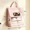 Bolsa de lavandería impermeable para baño, perfecta para los dormitorios de estudiantes para mantener la ropa limpia durante las duchas; bolsa colgante sin perforación para inodoros y baños