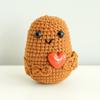 Bonecas Batata de Expressão Mais Vendidas no Exterior, Enfeites de Pepino Tricotados com Lã, Pingentes em Formato de Ovo, Bonecas de Crochê Positivas