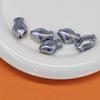 Plata Antigua Gris Perforada Luna Fría Galvanizada Agujero Recto Cuentas Sueltas Cuentas Checas DIY Cadena para Teléfono