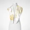 Cachecol Quadrado Personalizado Feminino Outono e Inverno 2024 Novo Lenço de Seda de Alta Qualidade Protetor de Pescoço Cachecol de Pescoço